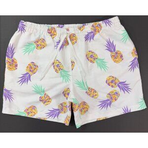 Chubbies Swim Trunks Mens Size XL 5.5" Shorts Mesh Lined Pineapples Made In USA